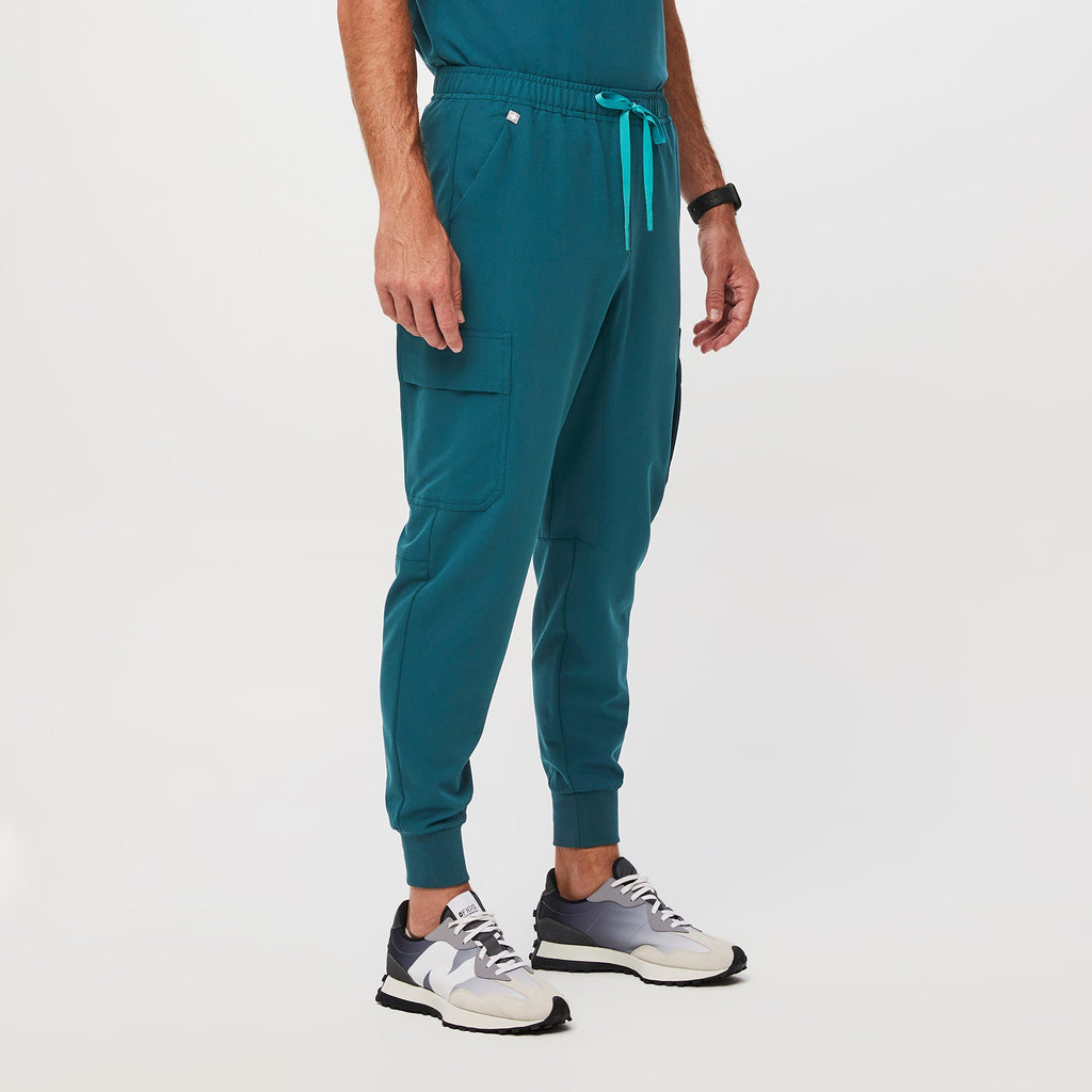 men's Caribbean Blue Classic Tansen™ Utility Tall Cargo Jogger Scrub