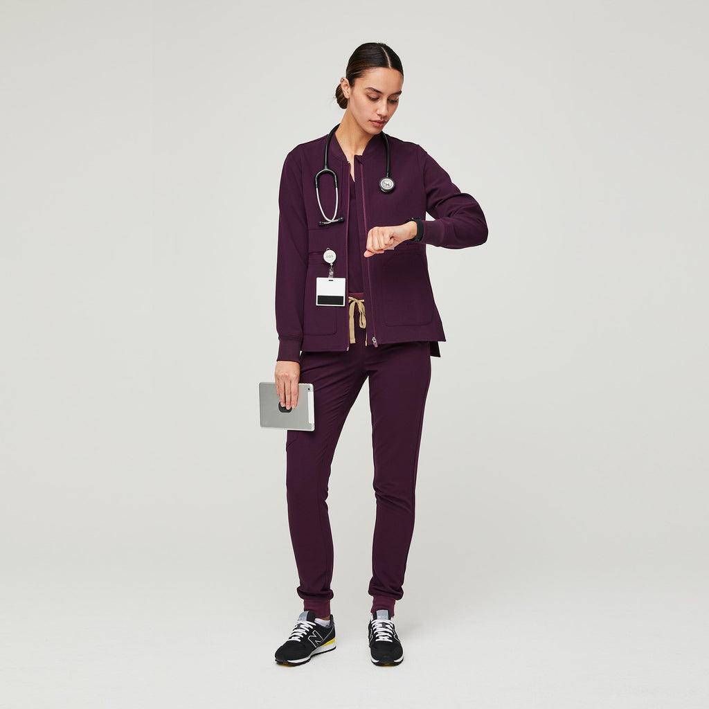 women's Deep Purple Bellery 2.0 Scrub Jacket XXS / Deep Purple