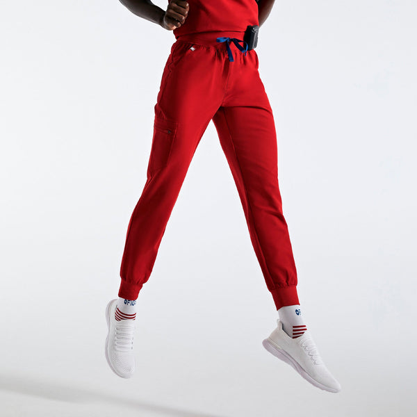 women's Winning Red High Waisted Zamora - Tall Jogger Scrub Pant‚Ñ¢