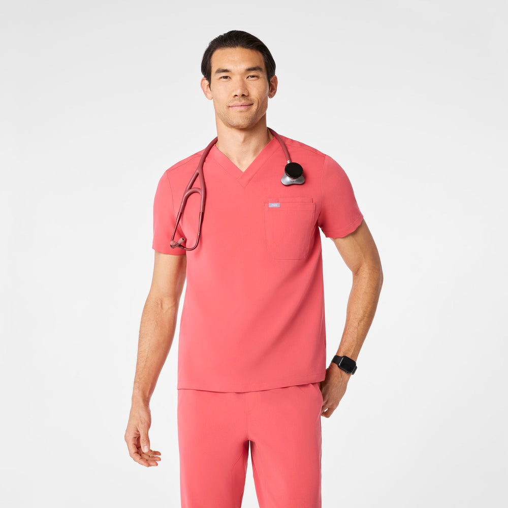 men's Pulmonary Pink Leon -  Scrub Top™