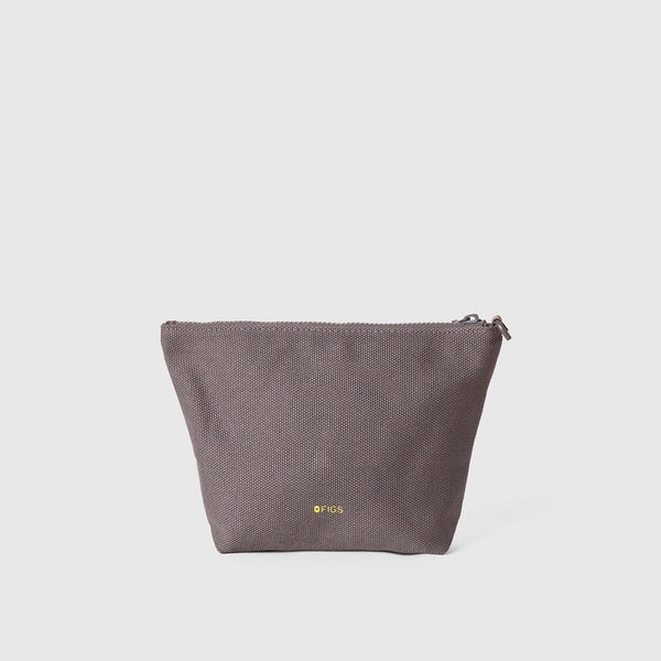 Unisex Dark Grey FIGS Canvas Pouch
