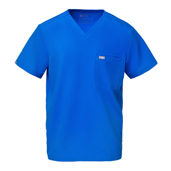 Men's Royal Blue Leon -  Scrub Top™
