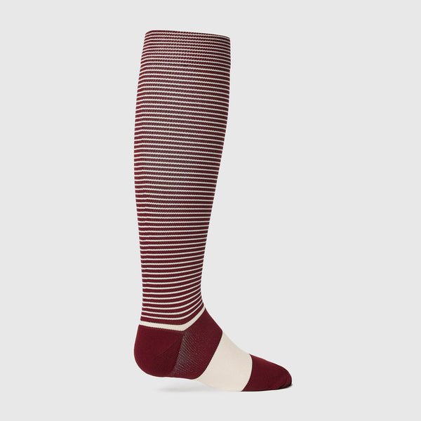 Double Stripe/Burgundy