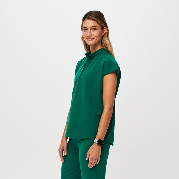 women's Hunter Green Rafaela - Oversized Scrub Top‚Ñ¢