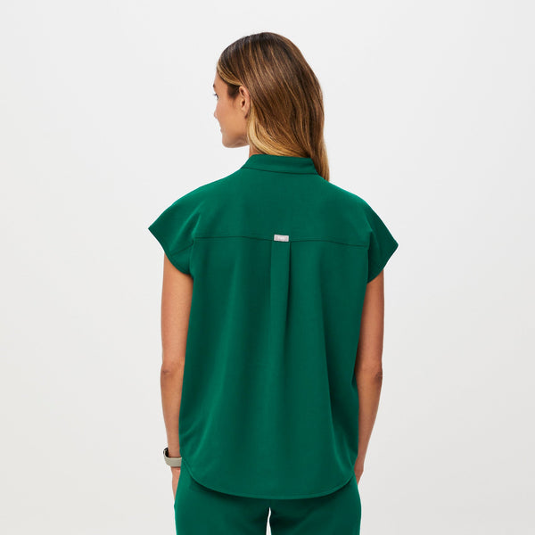 women's Hunter Green Rafaela - Oversized Scrub Top‚Ñ¢