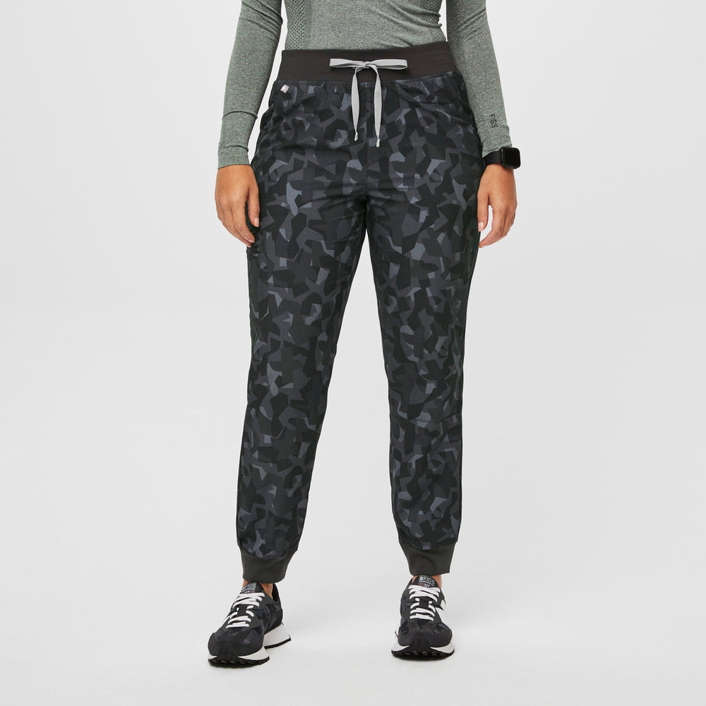 women's Camo Bonsai High Waisted Zamora™ FREEx™ - Petite Jogger Scrub Pants