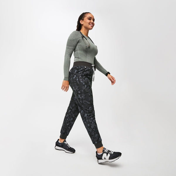 women's Camo Bonsai High Waisted Zamora™ FREEx™ - Tall Jogger Scrub Pants