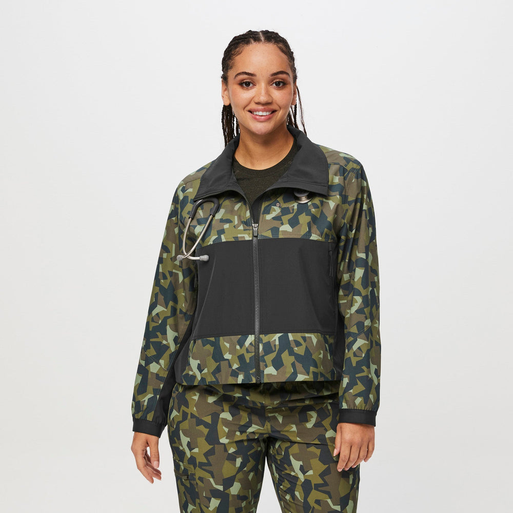 women's Camo Martini Olive Craighill FREEx™ - Scrub Jacket