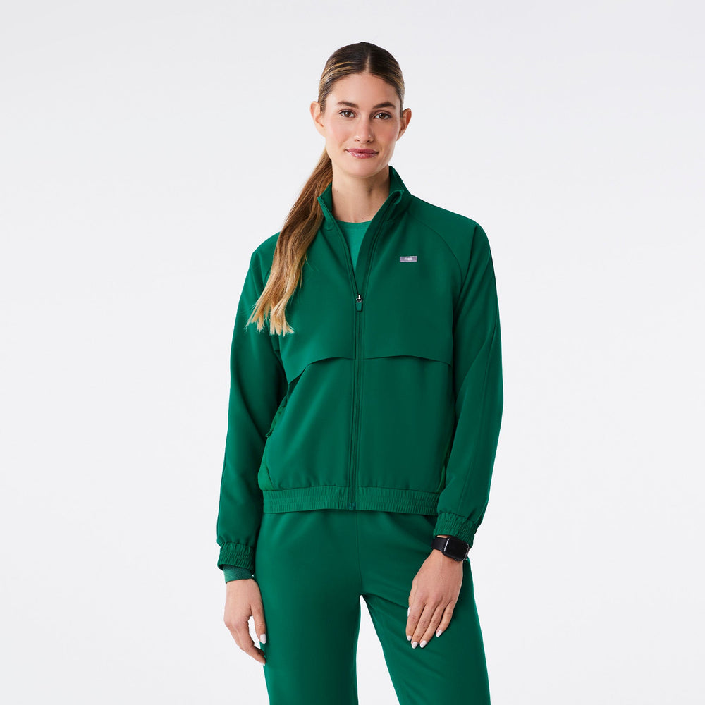 women's Hunter Green Sydney - Scrub Jacket