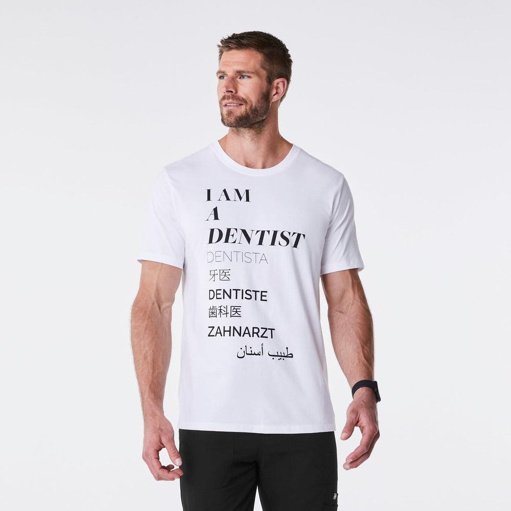 men's White Dentist Supersoft - Shortsleeve Underscrub