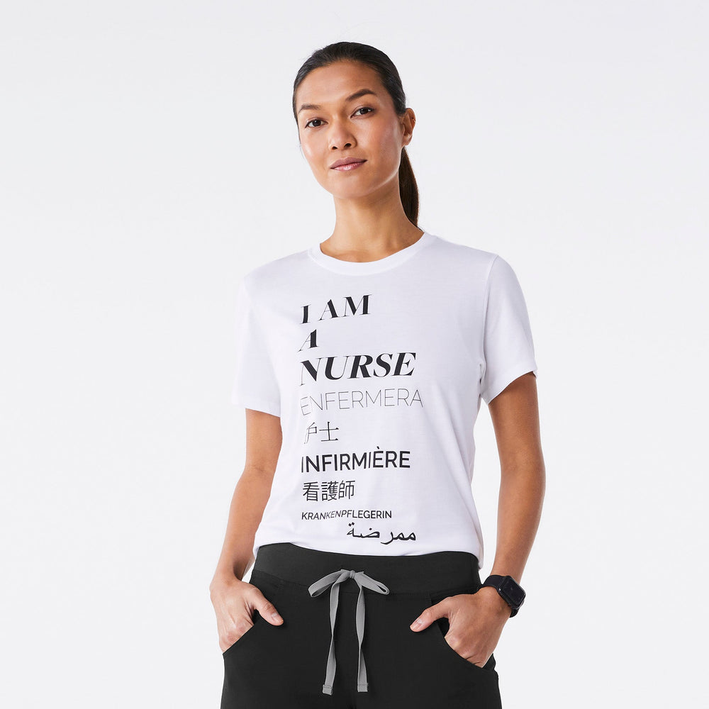 women's White Nurse Supersoft - Shortsleeve Underscrub