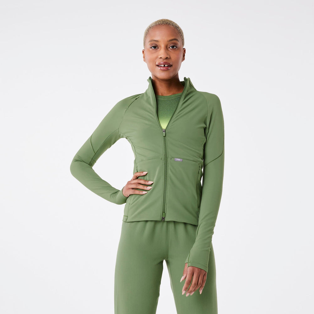 women's Fern ContourKnit Scrub Jacket‚Ñ¢