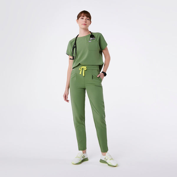 women's Fern High Waisted Lille Tapered - Tall Scrub Pant