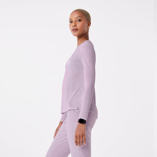 women's Lavender Haze Nurses Heart Supersoft - Longsleeve Underscrub