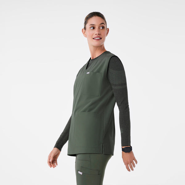 women's Moss V-Neck FREEx Sleeveless ScrubSmock™