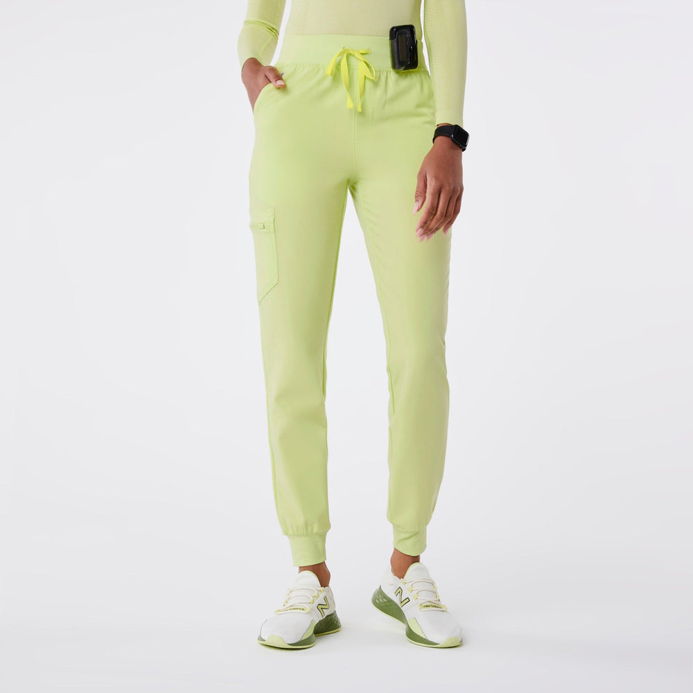 women's Sea Mist High Waisted Zamora - Petite Jogger Scrub Pant‚Ñ¢