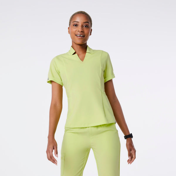 women's Sea Mist Inala - Slim Scrub Top