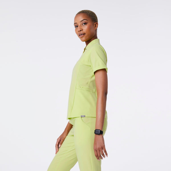 women's Sea Mist Inala - Slim Scrub Top