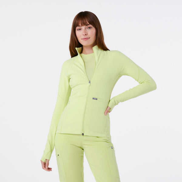 women's Sea Mist ContourKnit Scrub Jacket‚Ñ¢