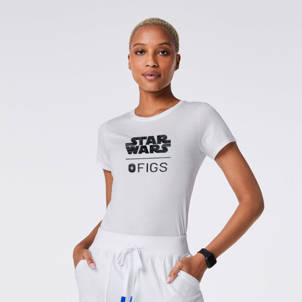 women's STAR WARS White Hyperspace Supersoft - Shortsleeve Underscrub‚Ñ¢