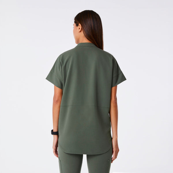 women's Moss Manila - Oversized Scrub Top