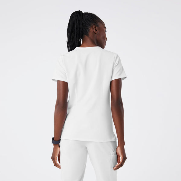 women's Optic White Casma - Three-Pocket Scrub Top‚Ñ¢