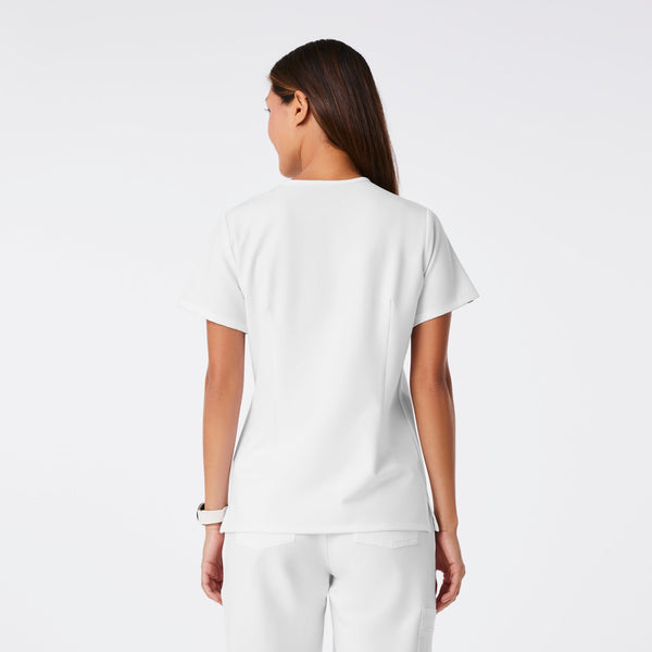 women's Optic White Catarina - One-Pocket Scrub Top‚Ñ¢