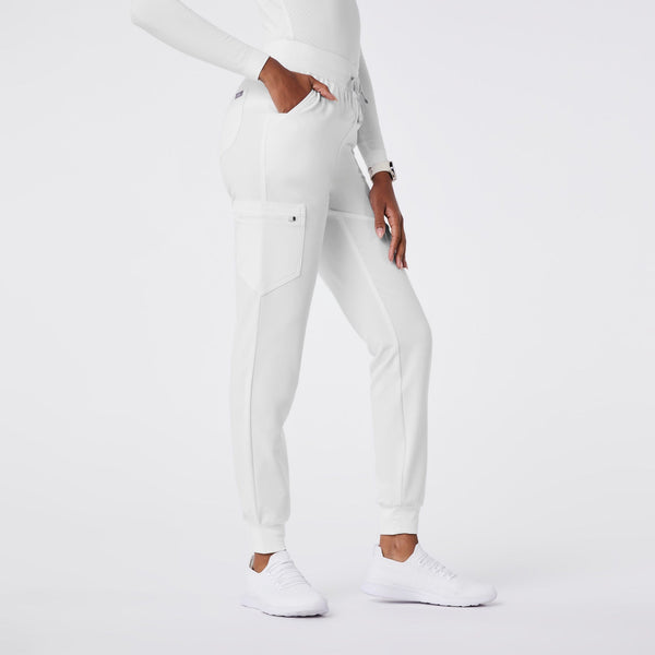 women's Optic White High Waisted Zamora - Jogger Scrub Pant‚Ñ¢