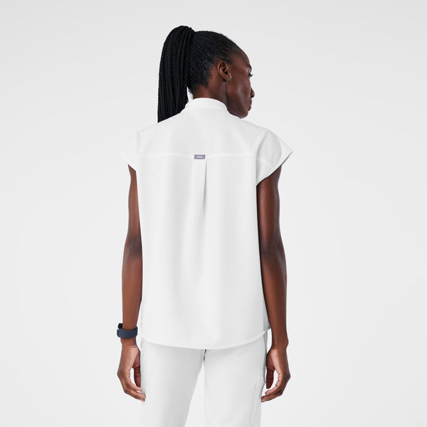 women's Optic White Rafaela - Oversized Scrub Top‚Ñ¢