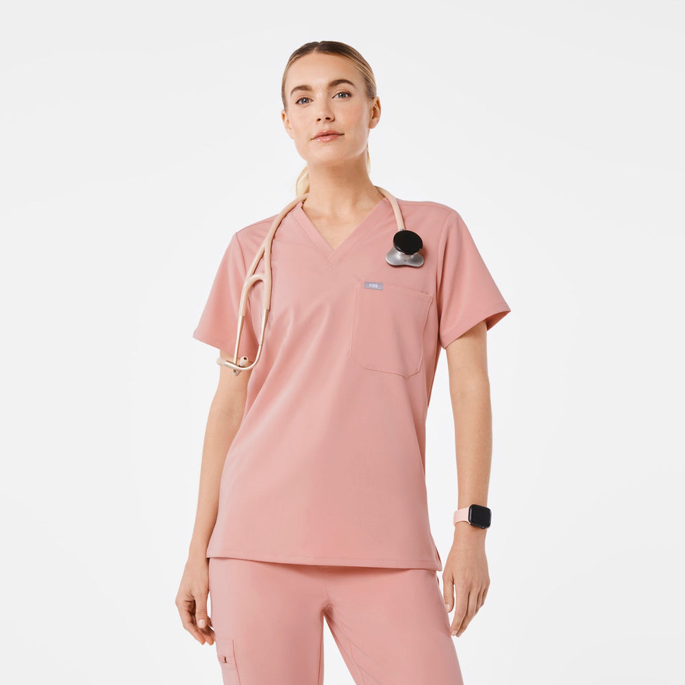 women's Pink Sand Catarina - One-Pocket Scrub Top™