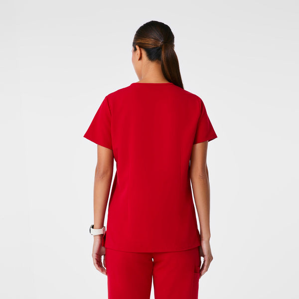 women's Winning Red Casma - Three-Pocket Scrub Top‚Ñ¢