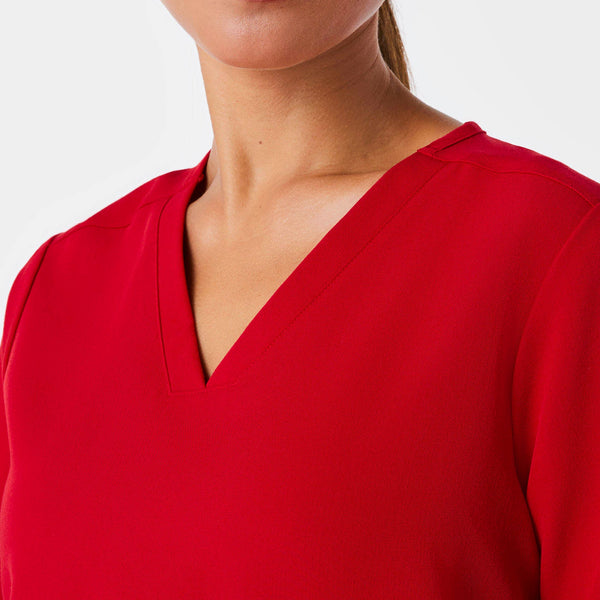 women's Winning Red Casma - Three-Pocket Scrub Top‚Ñ¢