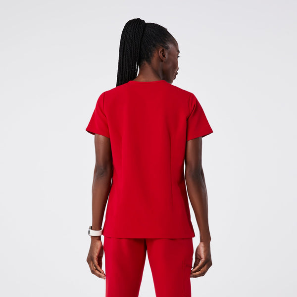 women's Winning Red Catarina - One-Pocket Scrub Top‚Ñ¢