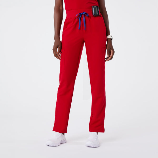 women's Winning Red High Waisted Yola - Petite Skinny Scrub Pant‚Ñ¢