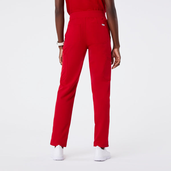 women's Winning Red High Waisted Yola - Petite Skinny Scrub Pant‚Ñ¢