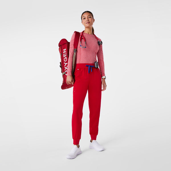women's Winning Red High Waisted Zamora - Tall Jogger Scrub Pant‚Ñ¢