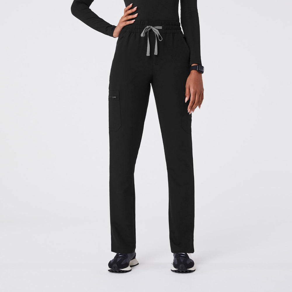 women's Black High Waisted Dowa - Tall Scrub Pant