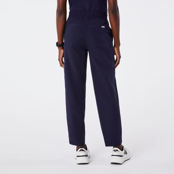 women's Navy High Waisted Sheridan - Relaxed Barrel Scrub Pant