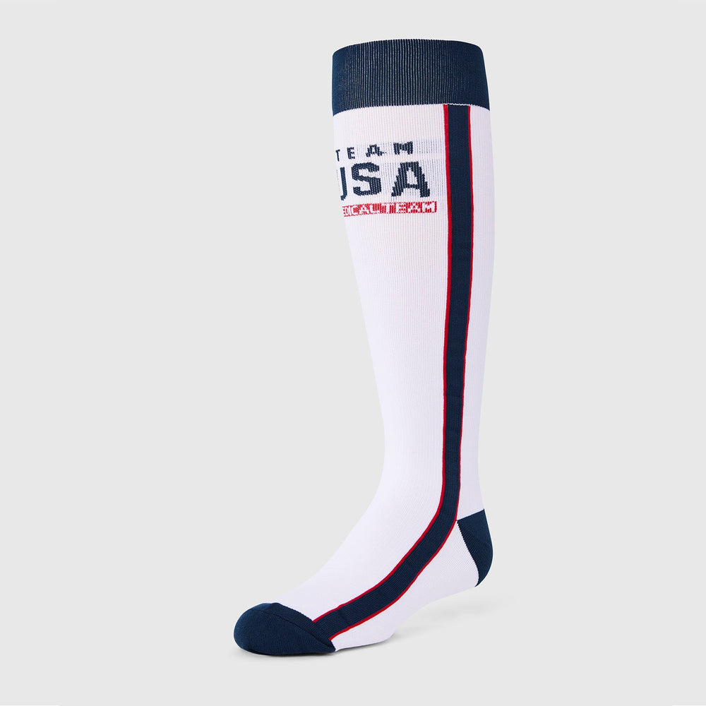 women's Optic White FIGS x Team USA Stripe - Compression Socks