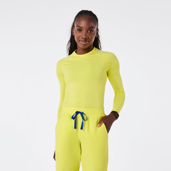 women's Serving Lime Salta Seamless - Longsleeve Underscrub