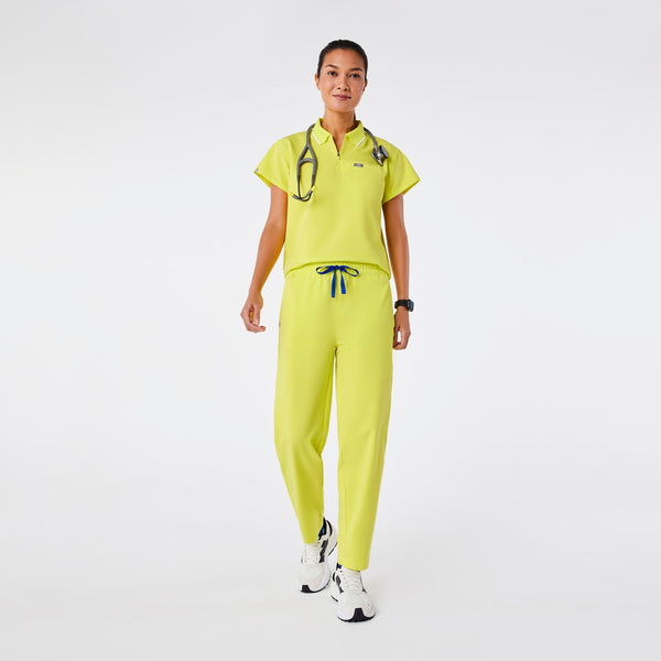 women's Serving Lime High Waisted Sheridan - Relaxed Barrel Scrub Pant