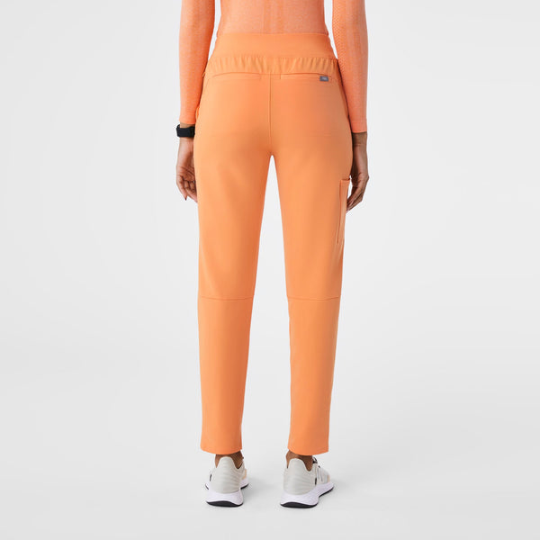 women's Shaka Orange Alva High Waisted Tapered - Petite Scrub Pant