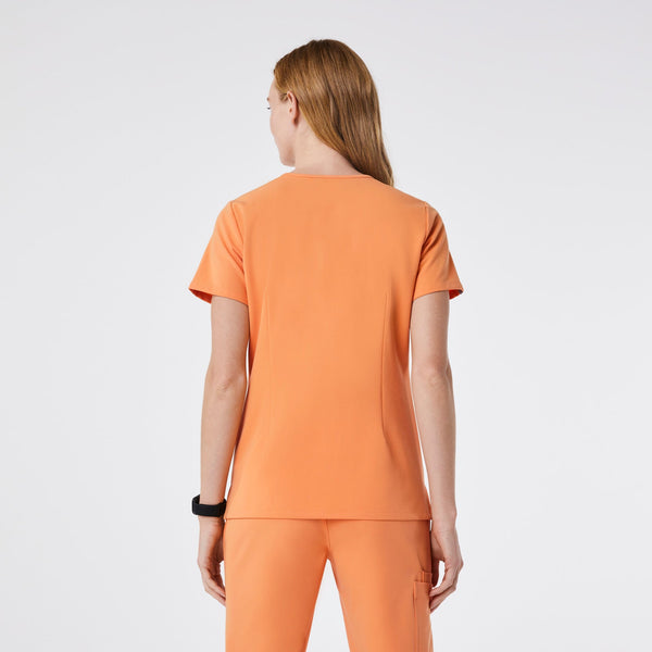 women's Shaka Orange Casma - Three-Pocket Scrub Top‚Ñ¢