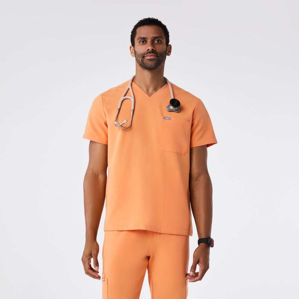 men's Shaka Orange Chisec - Three-Pocket Scrub Top‚Ñ¢