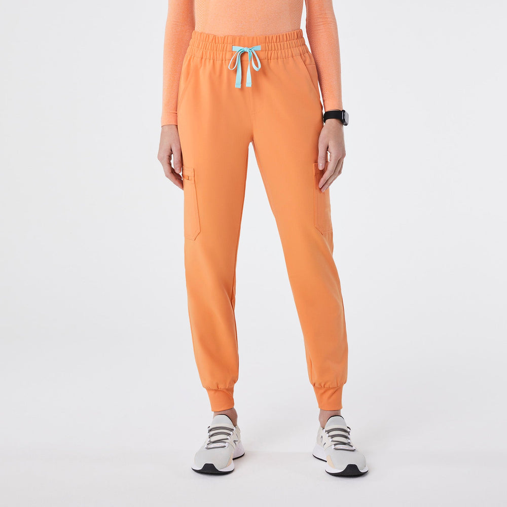 women's Shaka Orange High Waisted Uman Relaxed - Jogger Scrub Pant