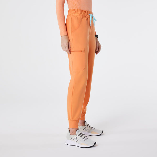 women's Shaka Orange High Waisted Uman Relaxed - Jogger Scrub Pant