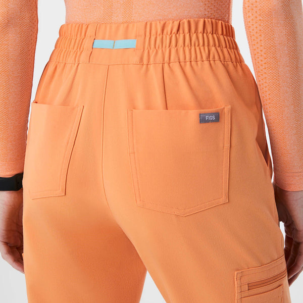 women's Shaka Orange High Waisted Uman Relaxed - Jogger Scrub Pant