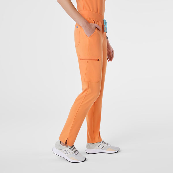 women's Shaka Orange High Waisted Yola - Petite Skinny Scrub Pant‚Ñ¢