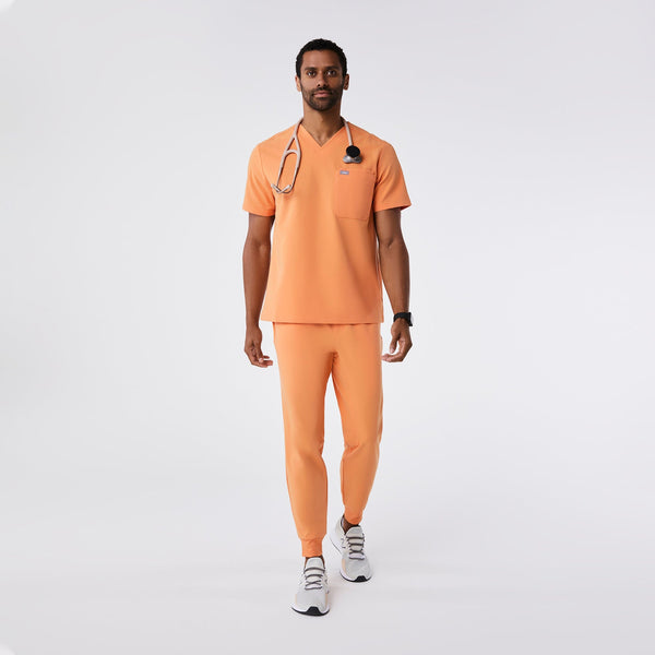 men's Shaka Orange Leon - Three-Pocket Scrub Top‚Ñ¢