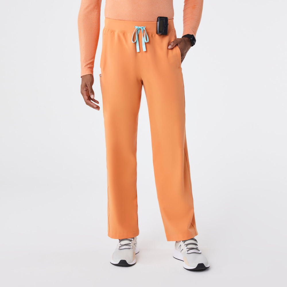 men's Shaka Orange Pierce Straight Leg -Short Scrub Pant